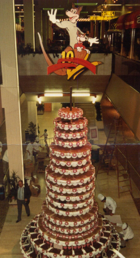 Weltrekord-Torte hoch 1985