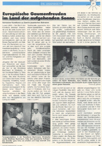 Japanbericht Bäckermeister 1995