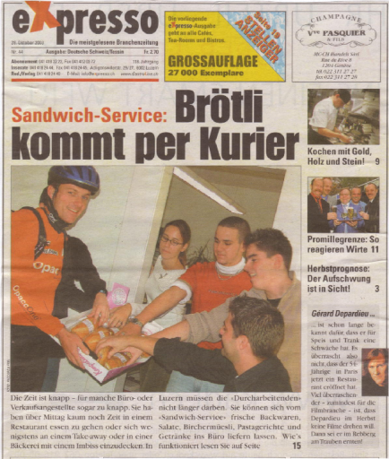 Sandwich Service Expresso Okt. 2003