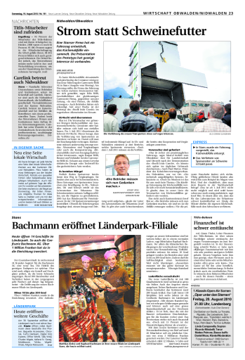 Bachmann eröffnet Länderpark Filiale