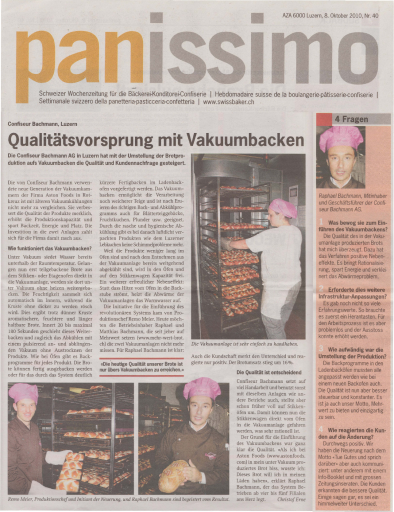 Panissimo Vakuumbacken