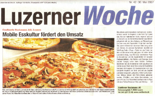 PizzaPastaPanini LuzernerWoche Mai 2007