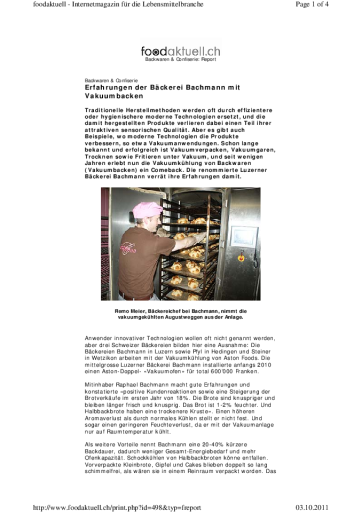 Foodaktuell Vakuum Backen