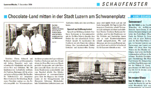 Schwanenplatz Luzerner Woche Dez. 2004