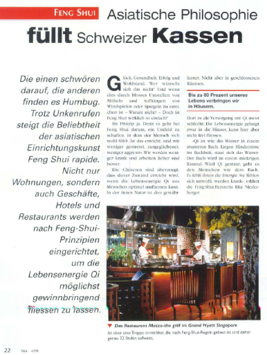 Feng Shui Food Beverage 1999