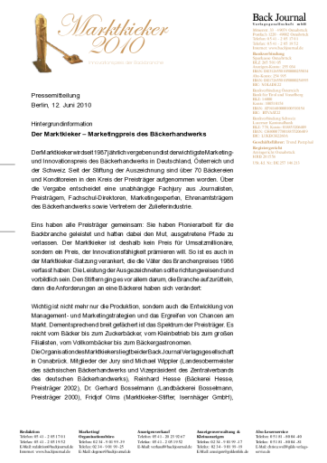 Marktkieker der Preis