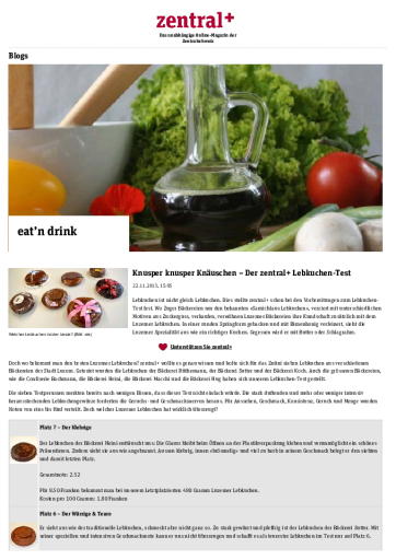 Testgewinner Luzerner Lebkuchen