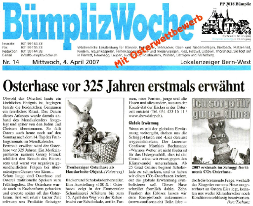 CO2-Hase-Buempliz Woche April 2007