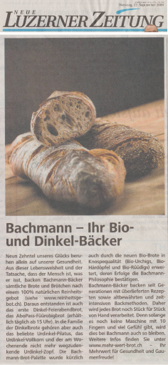 Ihr Bio- und Dinkelbäcker