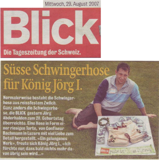 Süsse Schwingerhose für den Schwingerkönig