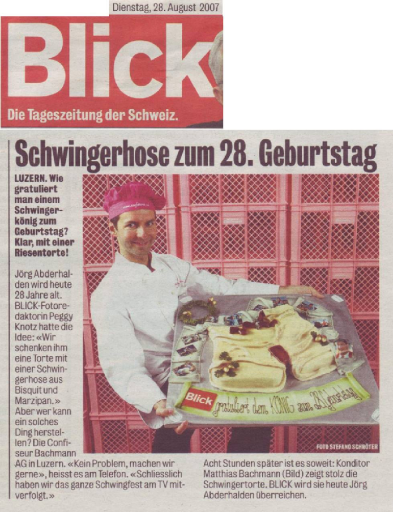 Schwingerhose zum 28. Geburtstag