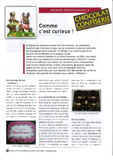 Chocolate and Confiserie