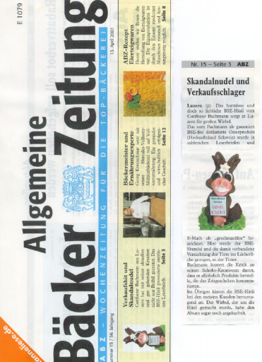 BSE Bäckerzeitung 2001