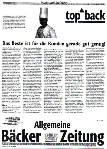 Das Beste ist für den Kunden gerade gut genug