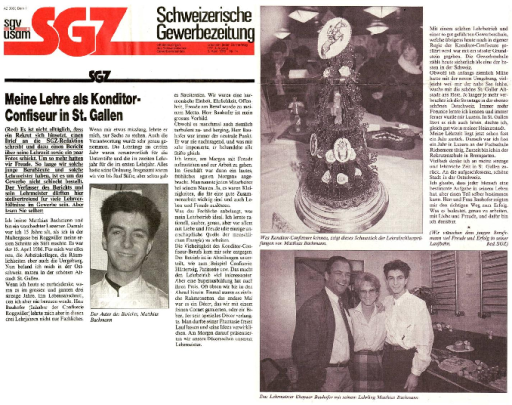 Matthias Bachmann Lehre St. Gallen