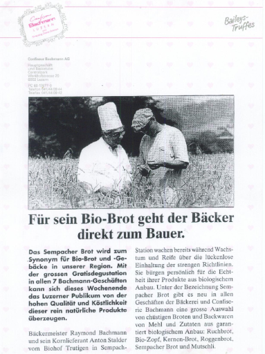 Bio Bäcker und Bauer