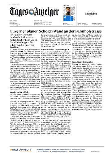 Bahnhofstrasse Tagesanzeiger