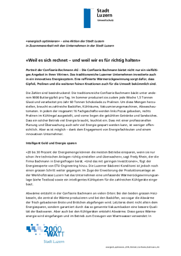 Energetisch optimieren