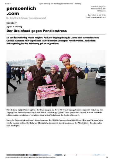 Gipfeliaktion Persönlich