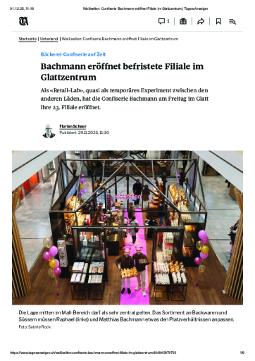 Glattzentrum Opening Bachmann