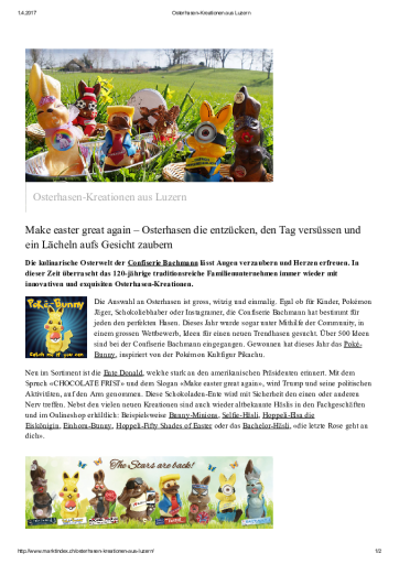 Osterhase aus Luzern