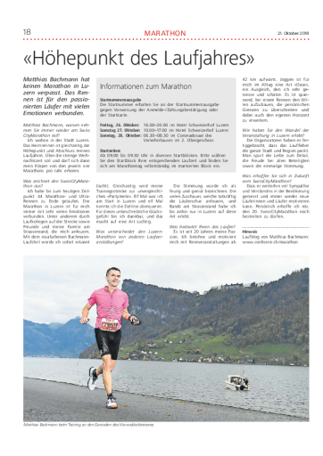 Swiss City Marathon 2018